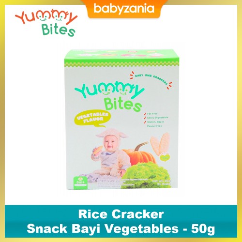 Yummy Bites Baby Rice Cracker 50 gram - Vegetables