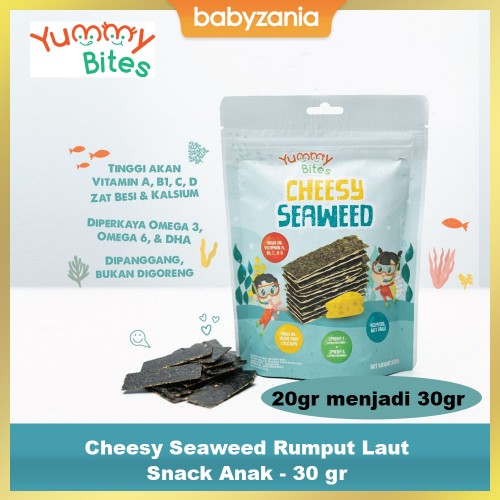 Yummy Bites Cheesy Seaweed Rumput Laut - 20 gr