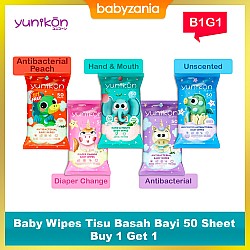 Yunikon Baby Wipes Tissue Tisu Basah Bayi 50...