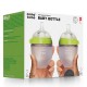 Comotomo Natural Feel 2-pack Baby Bottle 150ml - Green