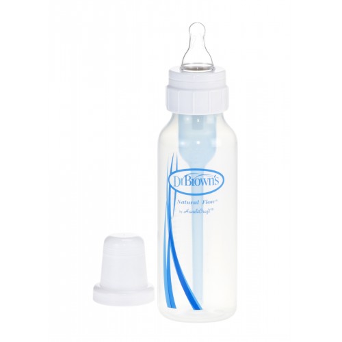 Dr. Brown's Natural Flow Standard 1 Pack PP Bottles - 8oz/240ml with Level one Silicone Nipple
