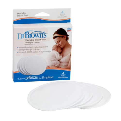 Dr. Brown's Washable Breast Pads 4 Pcs
